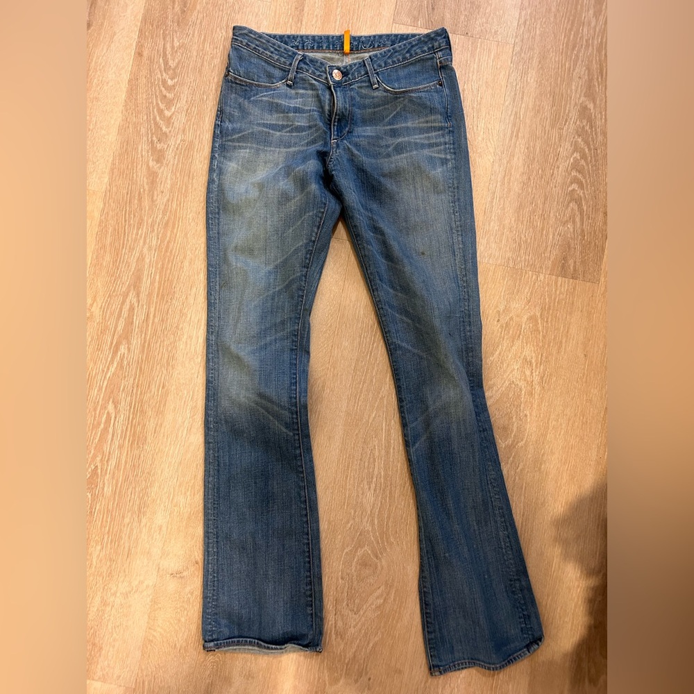 Earnest Sewn Hefner Blue bootcut Jeans vintage y2k low rise